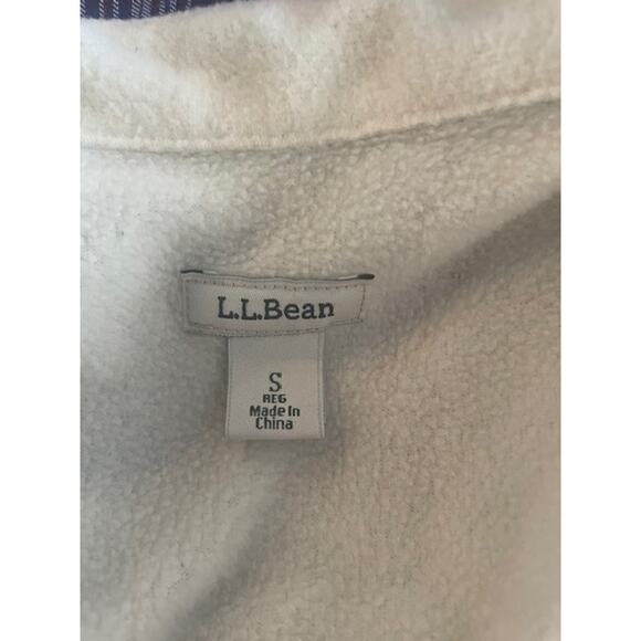 LL Bean Women's Size Small Shirt Jacket Purple Plaid‎  with Fleece Lining - Picture 5 of 6